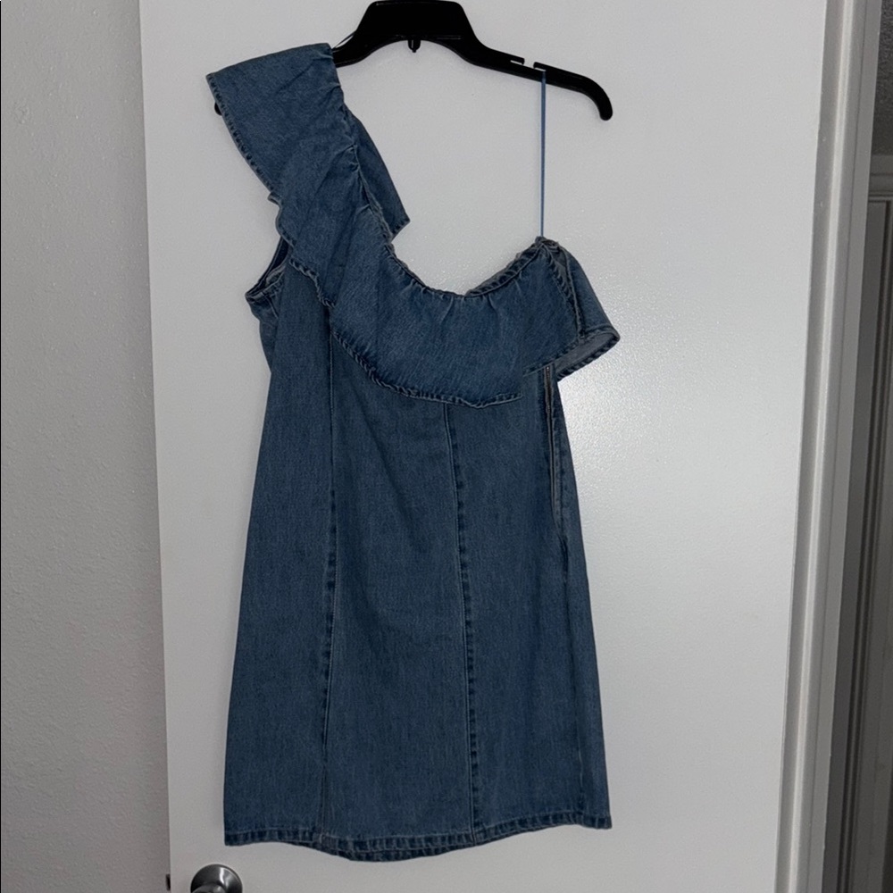 GB girls Denim One-Shoulder Dress